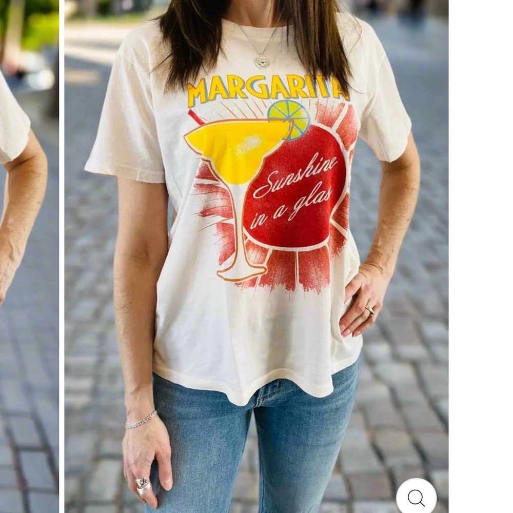 Project Social T White 'Margarita - Sunshine in a Glass' Graphic Tee